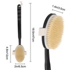 Back Scrubber For Shower  Long Handle Detachable Bath Brush Exfoliator For Body