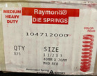 Raymond Die Springs 1 1 2  X 3  Mhd Red  lot Of 25 
