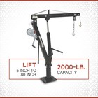 Ultra-tow Hydraulic Pickup Truck Crane With Hand Winch  2000-lb  Capacity 