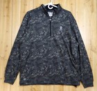 Straight Down Optic Quarter-zip Golf Pullover Men s M Scioto Club Black grey