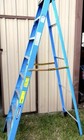 Werner 8 Ft  Fiberglass Step Ladder  12 Ft  Reach  With 250 Lb  Load