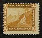 Travelstamps  Nicaragua Stamps Scott  3 - 1c Liberty Cap On Mountain Mint Mogh