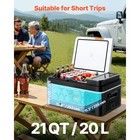 Uimoso Portable 20l Car Fridge Compressor Car Refrigerator Cooler 21qt Camping