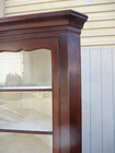 63376  Antique Primitive Pine Country  Corner China Cabinet 2 Piece
