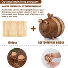 1000 Count Bamboo Toothpicks Barbecue  Fruits And Teeth Cleaning - Round Double