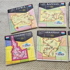 View Master State Tour Series Map 3 Reels W Books Choice Mi Md Ga Ia Vintage