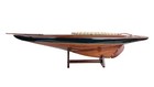 Vtg Fine Quality 35  Pond Yacht   Model Sailboat