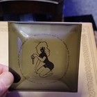 Vintage 60   s Playboy Club Black Glass Ashtray