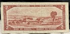 1954 Canada 2  Dollar Bill  Bank Of Canada Two 2 Dollar Bank Note Kg 2755092