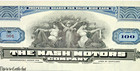The Nash Motors Company - 1928 Stock Certificate - Unissued - Amc Jeep Ancestor