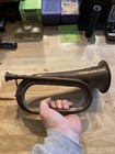 Civil War Cavalry Bugle Brass Soldier Solid Metal Patina Union Music      Infantry