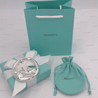 Tiffany   Co  Frog Water Lili Baby Rattle Sterling Silver 925 Gift Box   Pouch