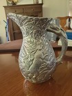 Vintage 1989 Arthur Court Designs Bunny Rabbit Cast Aluminum Metal Pitcher 9 5   