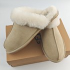 Ugg Scuffette Ii Sand Suede Slip-on Slippers Women s Sheepskin Shoes