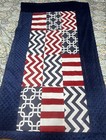 Flink Baby Crib Bedding Set Nautical Red White Blue Quilt Sheet Curtains Pillow