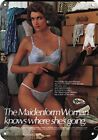 1986 Maidenform Bra Panties Sexy Woman Vintagelook Decorative Replica Metal Sign