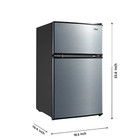 Us Warehouse-arctic King 3 2 Cu Ft Two Door Mini Fridge With Freezer