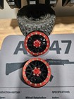 Lafeina 1 9 Aluminium Beadlock Wheels Rc Crawler Trx4 Vanquish Axial Red black 