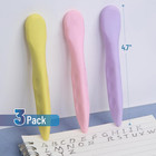 - Pen-shaped Erasers  3 Pack  Pastel Colors  Large  Cute Erasers For Girls