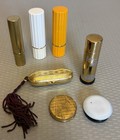 Vintage Solid Perfume Lipstick Rouge 7 Containers Cutex Estee Lauder Lady Esther