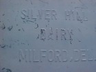 Silver Hill Dairy Milford Delaware  Galvanized Porch Milk Bottle Cooler Box