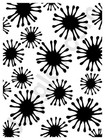 Abstract Splatter Pattern Stencil For Creative Projects - Stencilair
