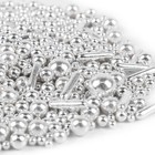Metallic Silver Sprinkles For Cake Decorating Baking Cupcake Toppers Cookie