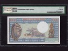 Central African Republic p-10 1000 Francs 1980   Water Buffalo   Pmg Gem Unc 65 