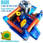 16x12ft Inflatable Bounce House Kids Castle Slide Bouncer For Children Jumping
