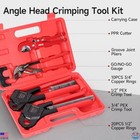Pex Pipe Crimping Tool Set - 1 2    3 4  Crimper  Pliers  Cutter   Copper Rings