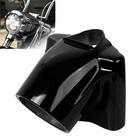 Gloss Black Stretched Headlamp Nacelle For Harley Road King Classic Flhrc Flhrci
