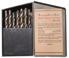 Vintage Huot St  Paul A-z Drill Bit Index Set  W  Metal Case Made In Usa Read
