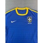 Nike Brazil Cbf Soccer Jersey Mens Large Blue Yellow Dri-fit Fifa World Cup