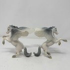 2 Schleich Germany Bayala Rearing Pegasus Winged Horse Glitter Fantasy Figure