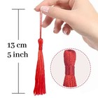 Creatrill 100 Pcs 13cm 5 Inch Silky Handmade Soft Craft Mini Tassels With Lo   