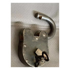 Antique 5   Padlock Lock And 2 Key Old Vintage Antique 1800s Style Antique