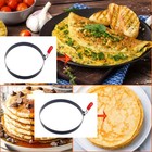 6 Pcs Professional Egg Ring Pancake Ring Set 8  Large Omelette Ring 6  Pancak   
