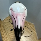 Rare unique 1980 s George  Kovacs Flamingo Head  Ceramic  Gooseneck Table Lamp