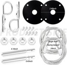 Hood Pins Kit For Car Stainless Steel Hood Pin Lock Clip With Racing Lanyard For