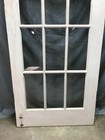 Antique Single Wood 15 Lite Shabby 31x86 Glass French Door Vtg Old Chic 1680-23b