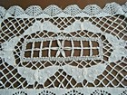 Antique Doily Bobbin Lace Combo Torchon  cluny Design Butterfly s Rectangular 