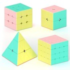 Speed Cube Set - 2x2  3x3  4x4   Pyramid Magic Cubes - Fun Puzzle Gift For Kids