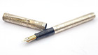 Sheaffer Nostalgia 802 Fountain Pen In Sterling Silver 18k Gold Fine Nib Usa Sb