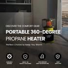 Comfort Gear 360 Degree Propane Heater  7500-10000 Btu  1 Lb Lp Tank  open Box 
