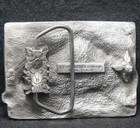 Xe09137  nos  Vintage 1987    john Deere    Heavy Machinery Tractors Belt Buckle