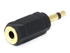 Monoprice 3 5mm Ts Mono Plug To 3 5mm Trs Stereo Jack Adapter  Gold Plated