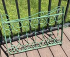Sale Antique Ornate Iron Gate     Garden Fence   Green Iron  Gate Window Guard 