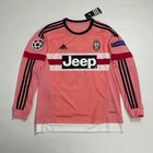 15 16 Juventus Home Retro Jersey Pogba  10 Long Sleeve Vintage Retro Iconic