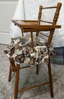 Vintage N d  Cass Company Wooden Doll High Chair   1950s-60s   Original Cushion