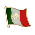 3 Mexico Flag Pins 0 5  Metal Lapel Pin Mexican Pride Hat Tie Tack Lot Set New  